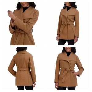 Tahari Camel Belted Coat